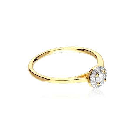 Anillo Oro 18k y diamantes 0.22cts "Mezis"