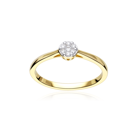Anillo Oro 18k y diamantes 0.096cts "Sizem"