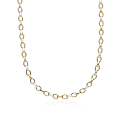 Gargantilla Oro Bicolor 18k...