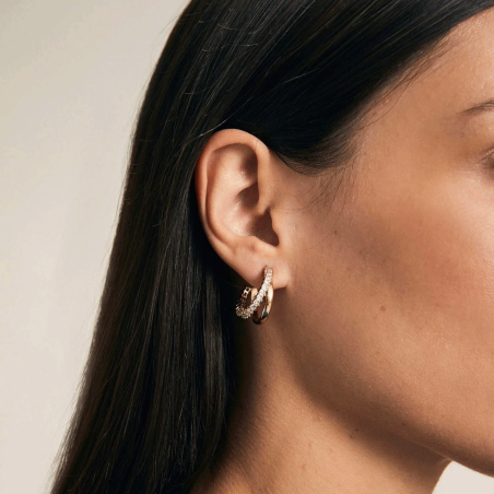 Pendientes Vidal & Vidal doble aro G3580