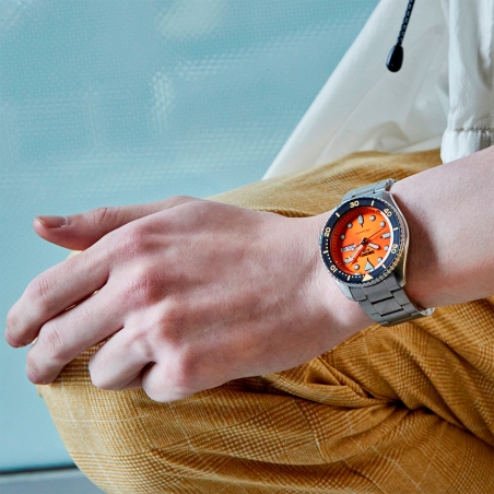 Reloj Seiko 5 Sports SKX naranja hombre SRPD59K1