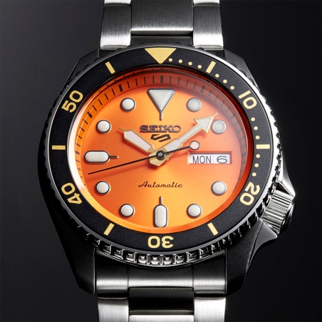 Reloj Seiko 5 Sports SKX naranja hombre SRPD59K1
