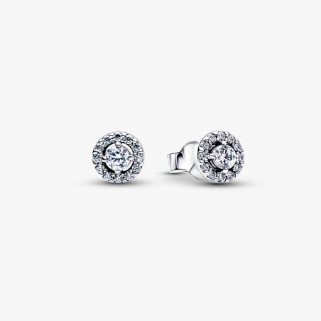 Pendientes Pandora halo plata 293019C01