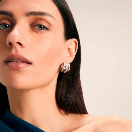 Pendientes Vidal & Vidal aro triple Q3008