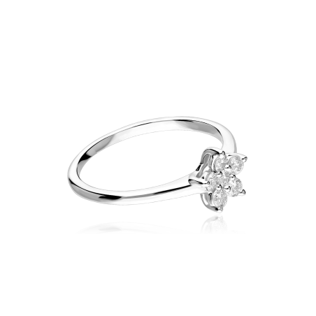 Anillo Oro 18k y diamantes 0.25cts "Herbaria"