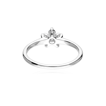 Anillo Oro 18k y diamantes 0.25cts "Herbaria"