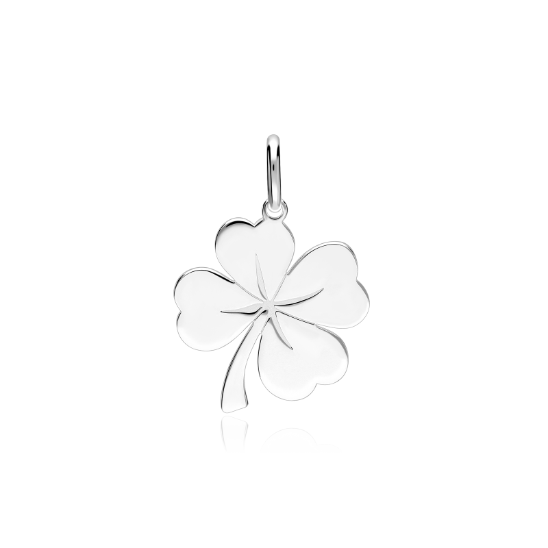 Colgante Plata primera ley Trébol "Suerte"