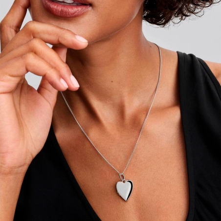 Colgante Pandora corazón plata grabable 394013C01