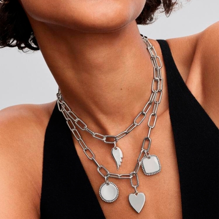 Colgante Pandora corazón plata grabable 394013C01