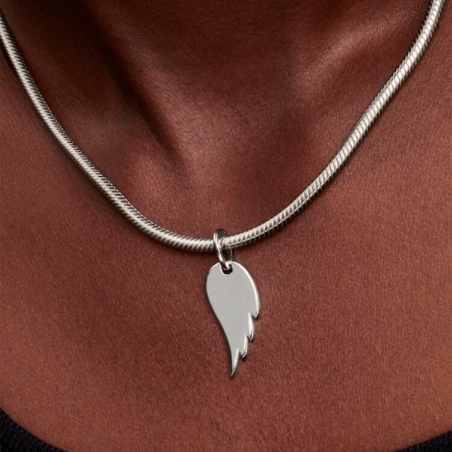 Colgante Pandora ala plata grabable 394014C00