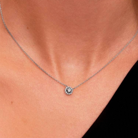 Collar Pandora redondo circonita 393548C01-45