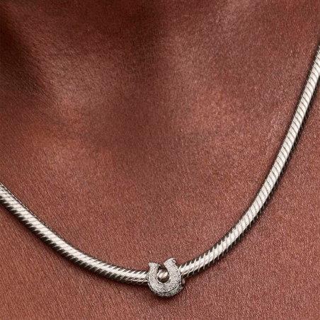 Charm Pandora mini herradura textura 794056C00