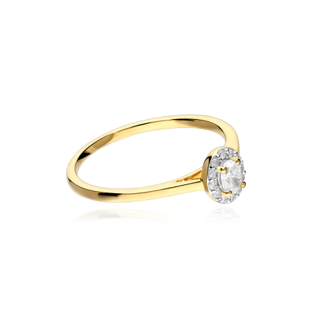 Anillo Oro 18k y diamantes 0.20cts "Aladriel"