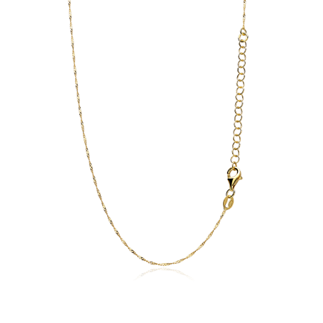 Gargantilla Plata ley con baño Oro 18k "Goru"