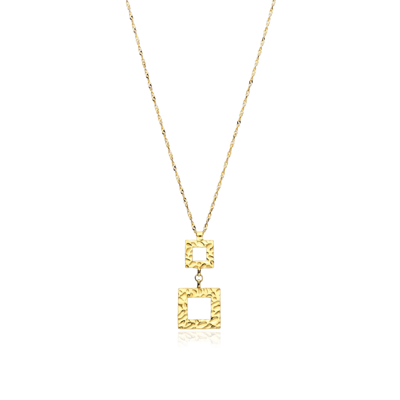 Gargantilla Plata de ley baño Oro 18k "Saers"