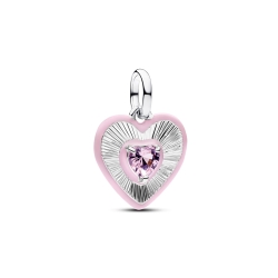 Charm Pandora Medallón Corazón Rosa 794409C01