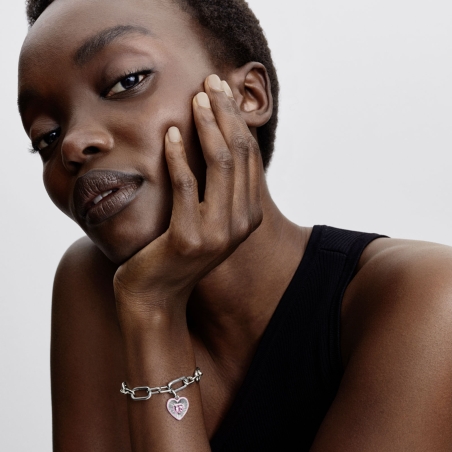 Charm Pandora Medallón Corazón Rosa 794409C01