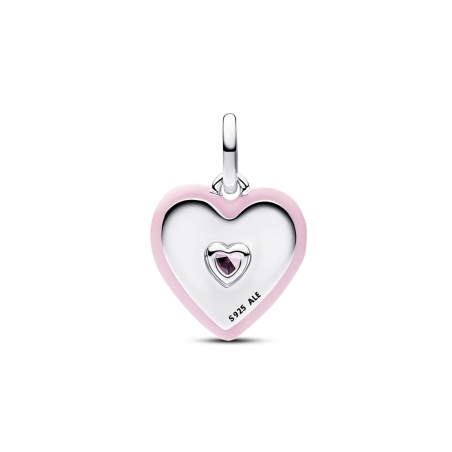Charm Pandora Medallón Corazón Rosa 794409C01