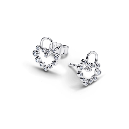 Pendientes Pandora Corazones Candado 294419C01