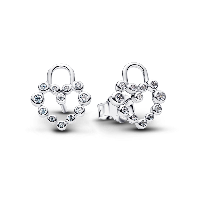 Pendientes Pandora Corazones Candado 294419C01