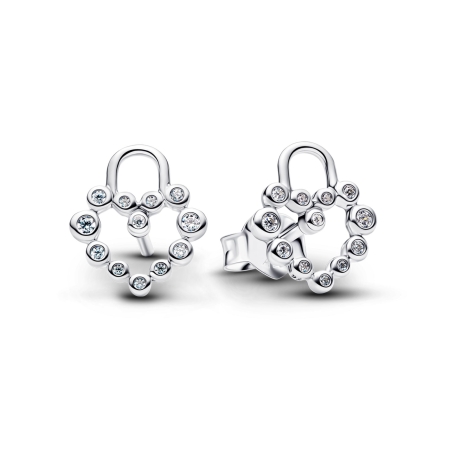 Pendientes Pandora Corazones Candado 294419C01