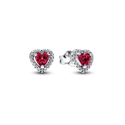 Pendientes Pandora Corazones Cherry 298427C04