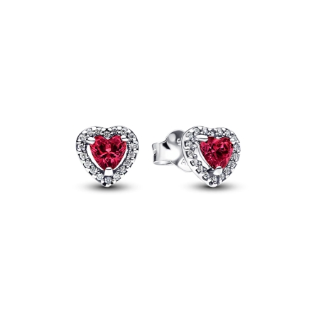 Pendientes Pandora Corazones Cherry 298427C04