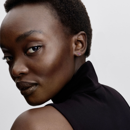 Pendientes Pandora Corazones Cherry 298427C04