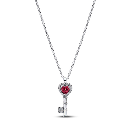 Collar Pandora Llave Corazón Cherry 394392C01
