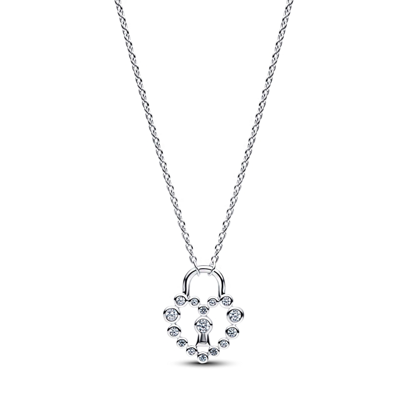 Collar Pandora Corazón Candado 394416C01
