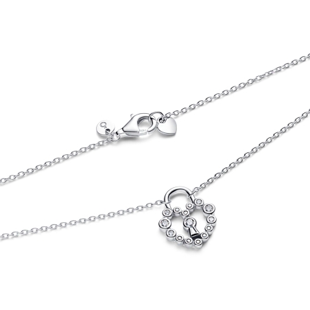Collar Pandora Corazón Candado 394416C01