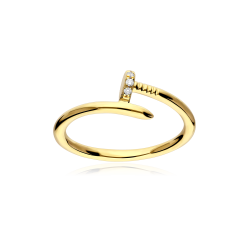 Anillo Oro 18k y diamantes 0.03cts "Clouny"