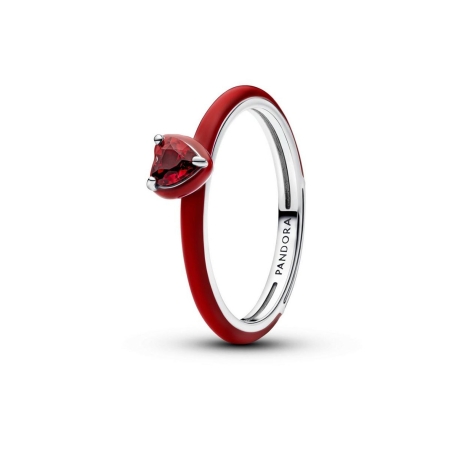 Anillo Pandora Corazón Rojo 193088C05