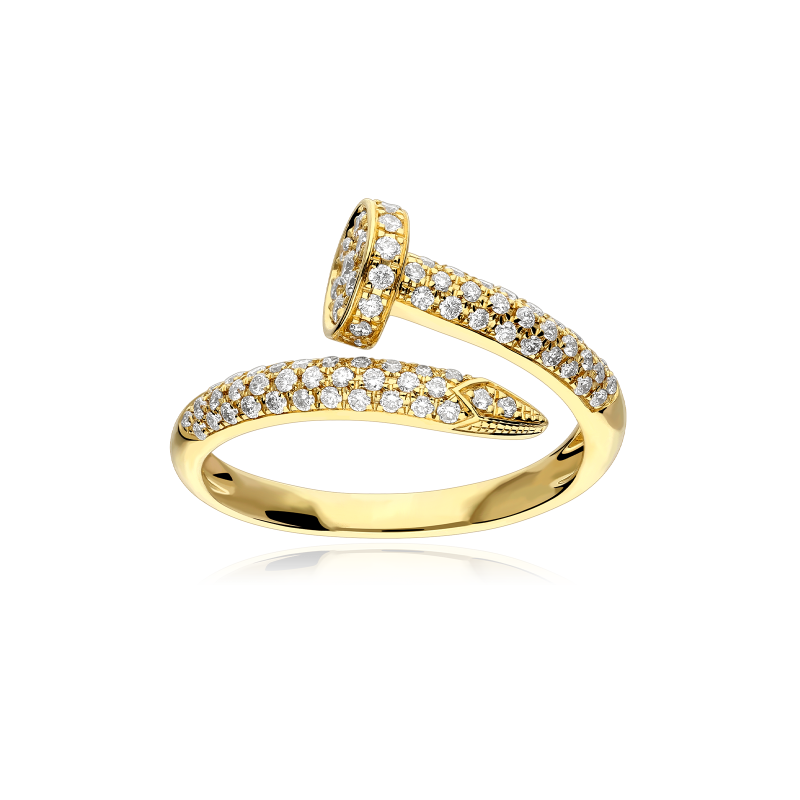 Anillo Oro 18k y diamantes 0.47cts "Cloun"