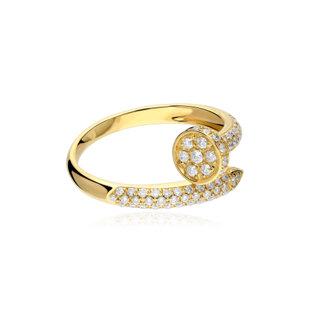 Anillo Oro 18k y diamantes 0.47cts "Cloun"
