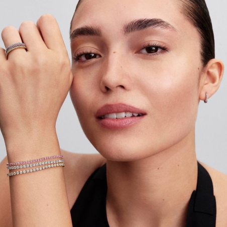 Pulsera Pandora Tennis Rosa 593927C02