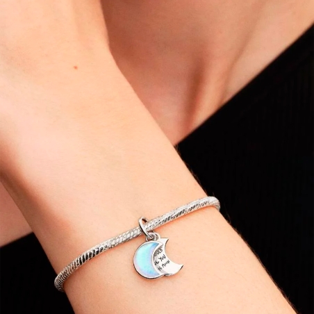 Charm Pandora colgante luna creciente doble 794272C01