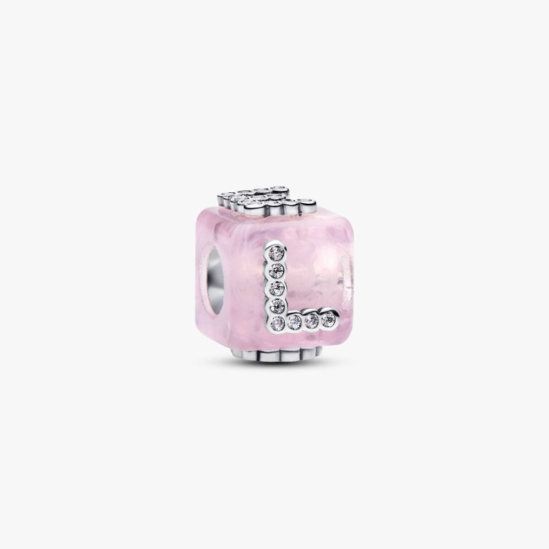 Charm Pandora Cubo Murano Rosa 794433C01