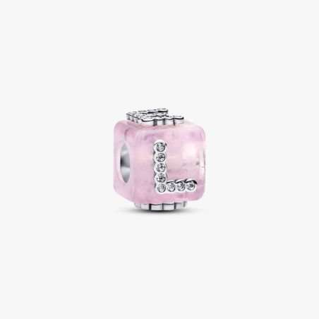 Charm Pandora Cubo Murano Rosa 794433C01
