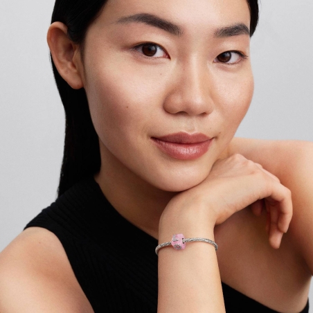 Charm Pandora Cubo Murano Rosa 794433C01