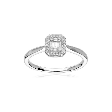 Anillo Oro 18k y diamantes 0.15cts "Ailish"