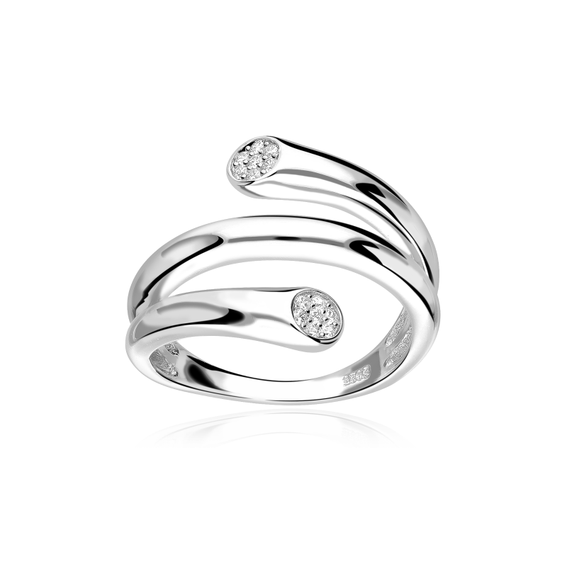 Anillo Plata primera ley y circonitas "Campanilla"