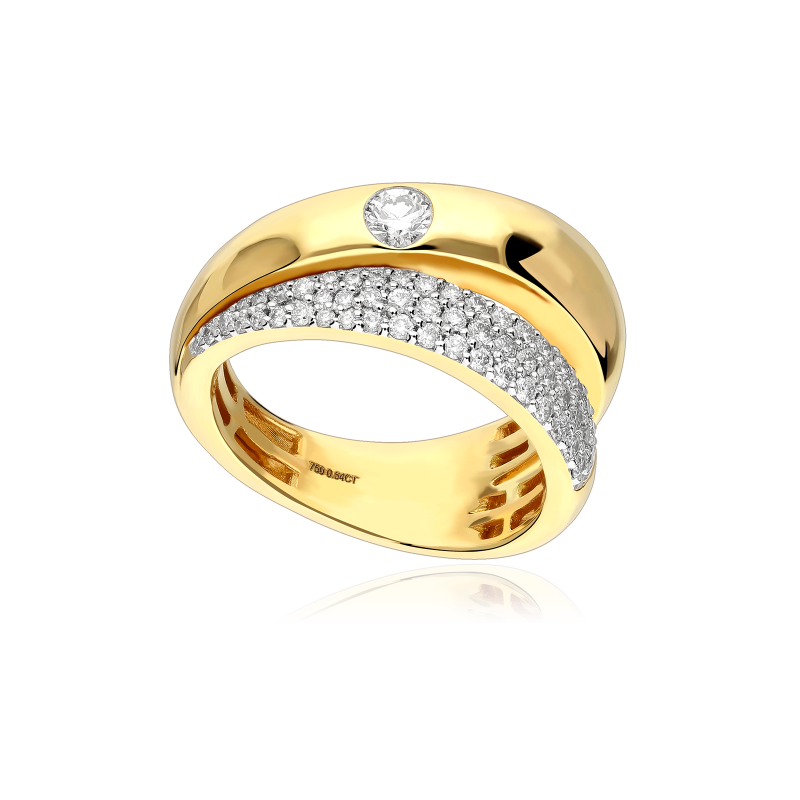 Anillo Oro 18k y diamantes 0.54cts "Bleban"