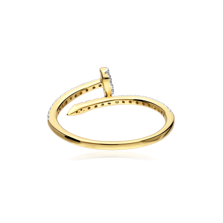 Anillo Oro 18k y diamantes 0.25cts "Cloun"