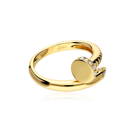 Anillo Oro 18k y diamantes 0.095cts "Cloude"