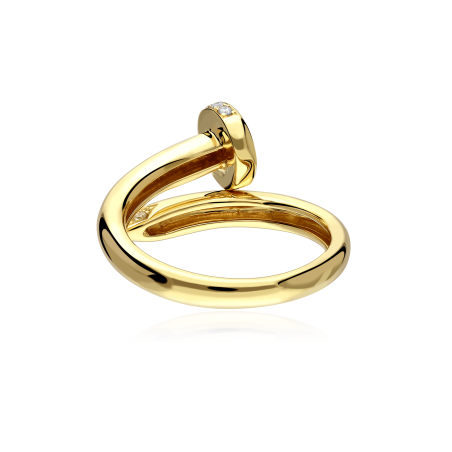 Anillo Oro 18k y diamantes 0.095cts "Cloude"