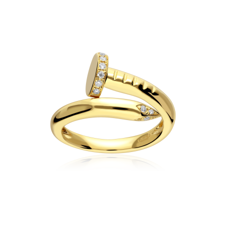 Anillo Oro 18k y diamantes 0.095cts "Cloude"