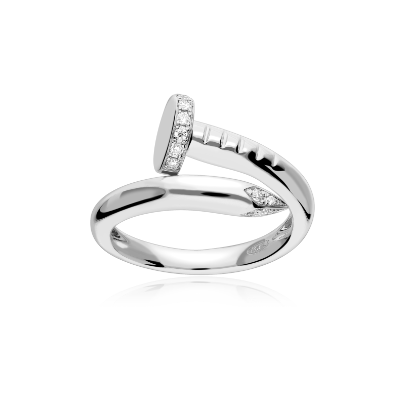 Anillo Oro 18k y diamantes 0.10cts "Cloude"