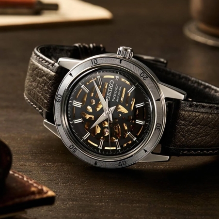 Reloj Seiko Presage Style 60s Skeleton SSA461J1