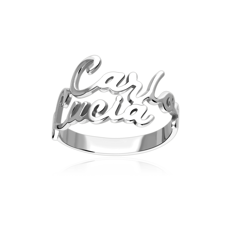 Anillo personalizable plata primera ley "Tenruva"